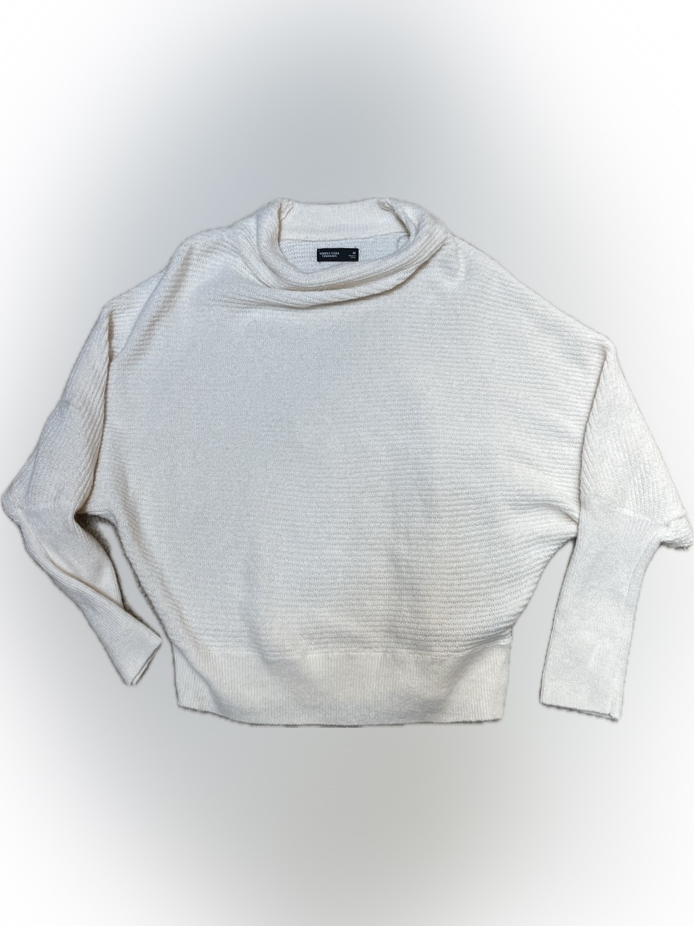 Simply Vera Vera Wang Cream Cowl Neck Sweater Women’s Size M